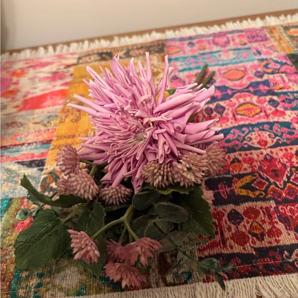 Faux Flowers and Plant Set